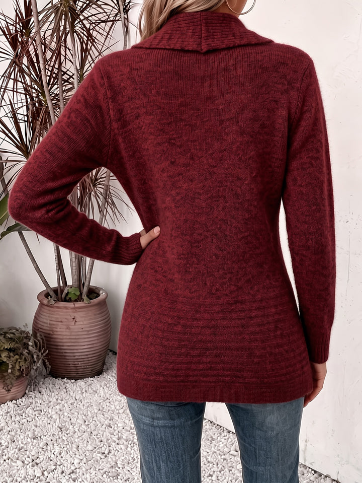 Button Tab Knit Cardigan | Valenira