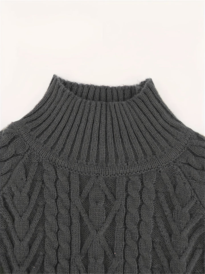 Cable Texture Knit Sweater | Valenira