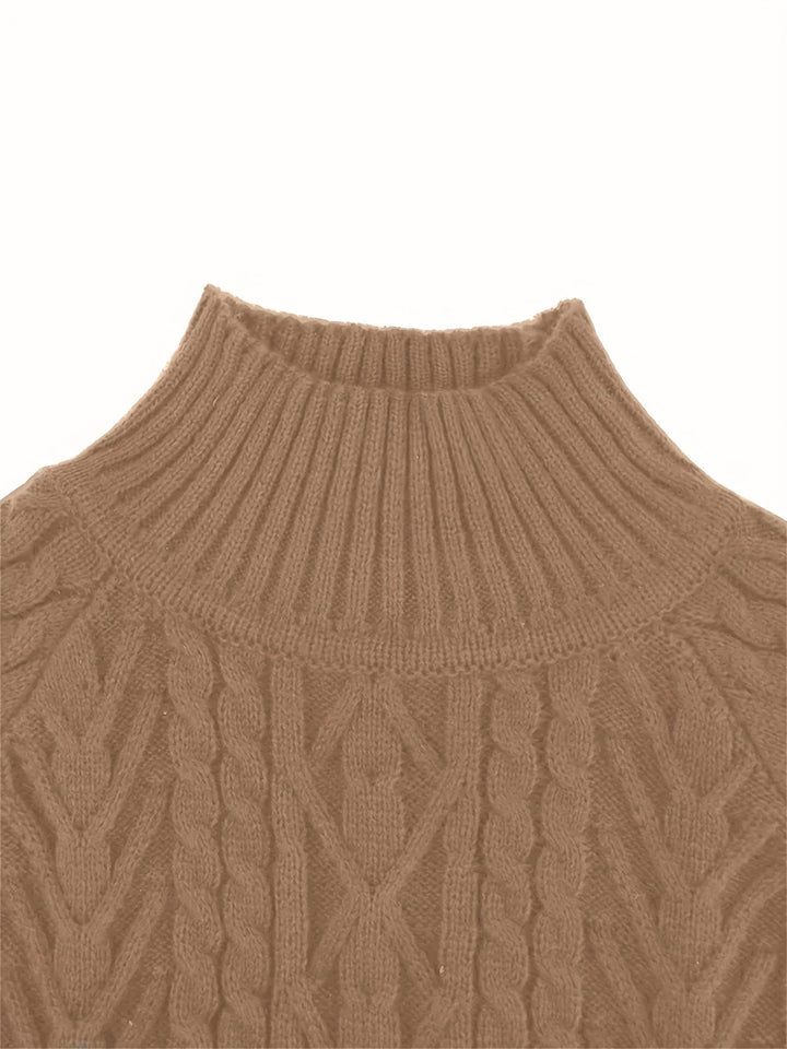 Cable Texture Knit Sweater | Valenira