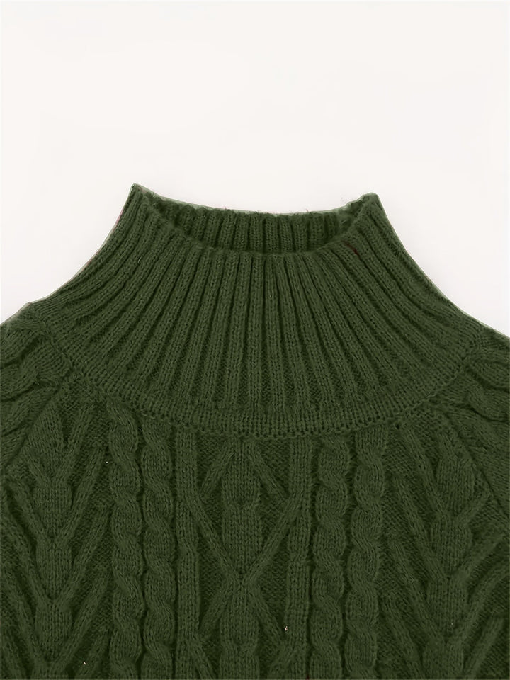Cable Texture Knit Sweater | Valenira