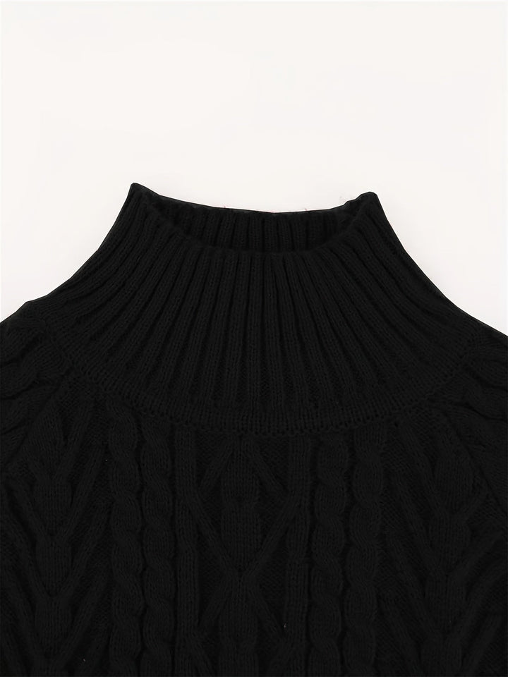 Cable Texture Knit Sweater | Valenira