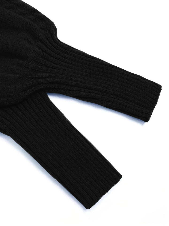 Cable Texture Knit Sweater | Valenira