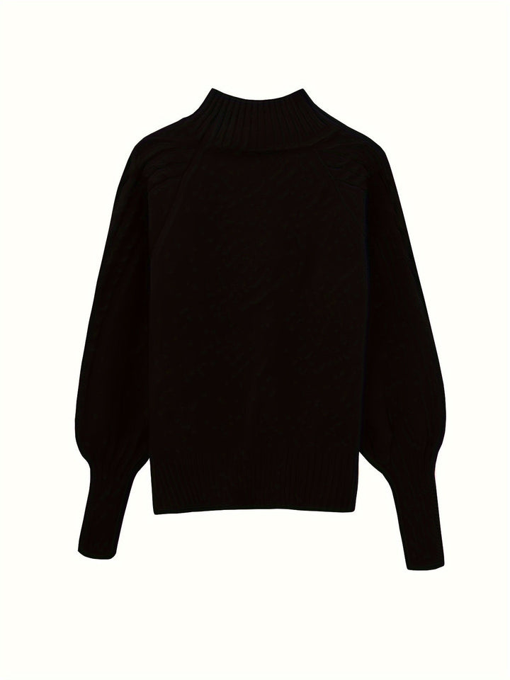 Cable Texture Knit Sweater | Valenira