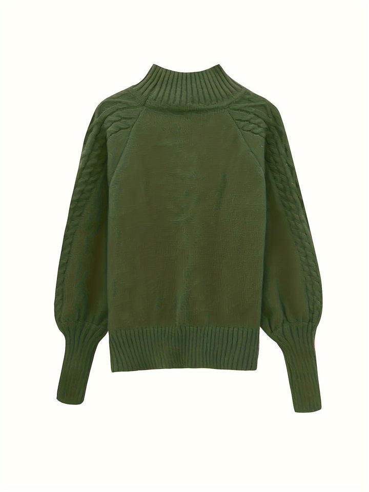 Cable Texture Knit Sweater | Valenira