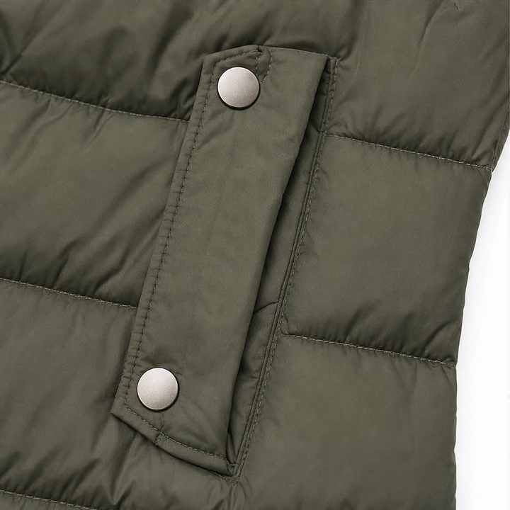 Longline Hooded Quilted Vest