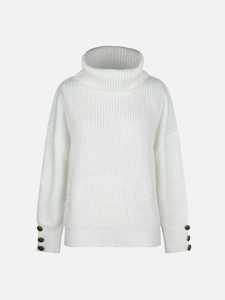 Cowl Neck Knit Sweater | Valenira