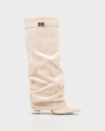 Slouchy Foldover Knee Boots