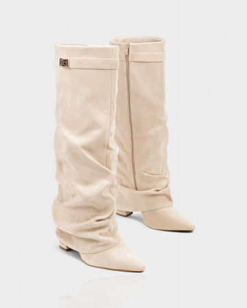 Slouchy Foldover Knee Boots