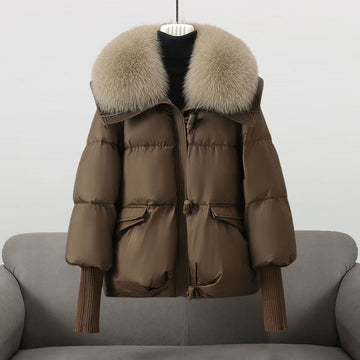 Cropped Quilted Puffer Coat