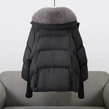 Cropped Quilted Puffer Coat