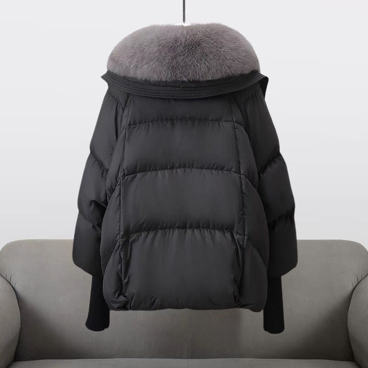 Cropped Quilted Puffer Coat | Valenira