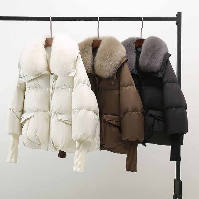 Cropped Quilted Puffer Coat | Valenira