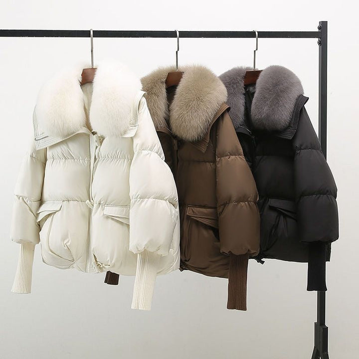 Cropped Quilted Puffer Coat | Valenira