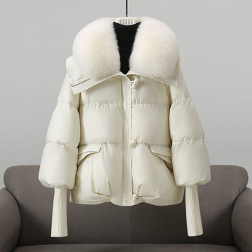 Cropped Quilted Puffer Coat