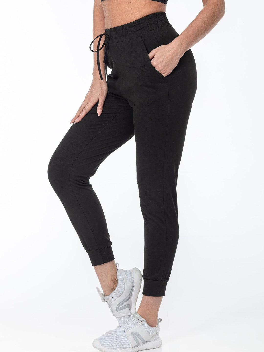 Cuffed Drawstring Joggers | Valenira