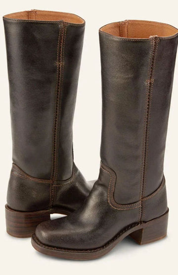 Mid Calf Pull On Western Boots