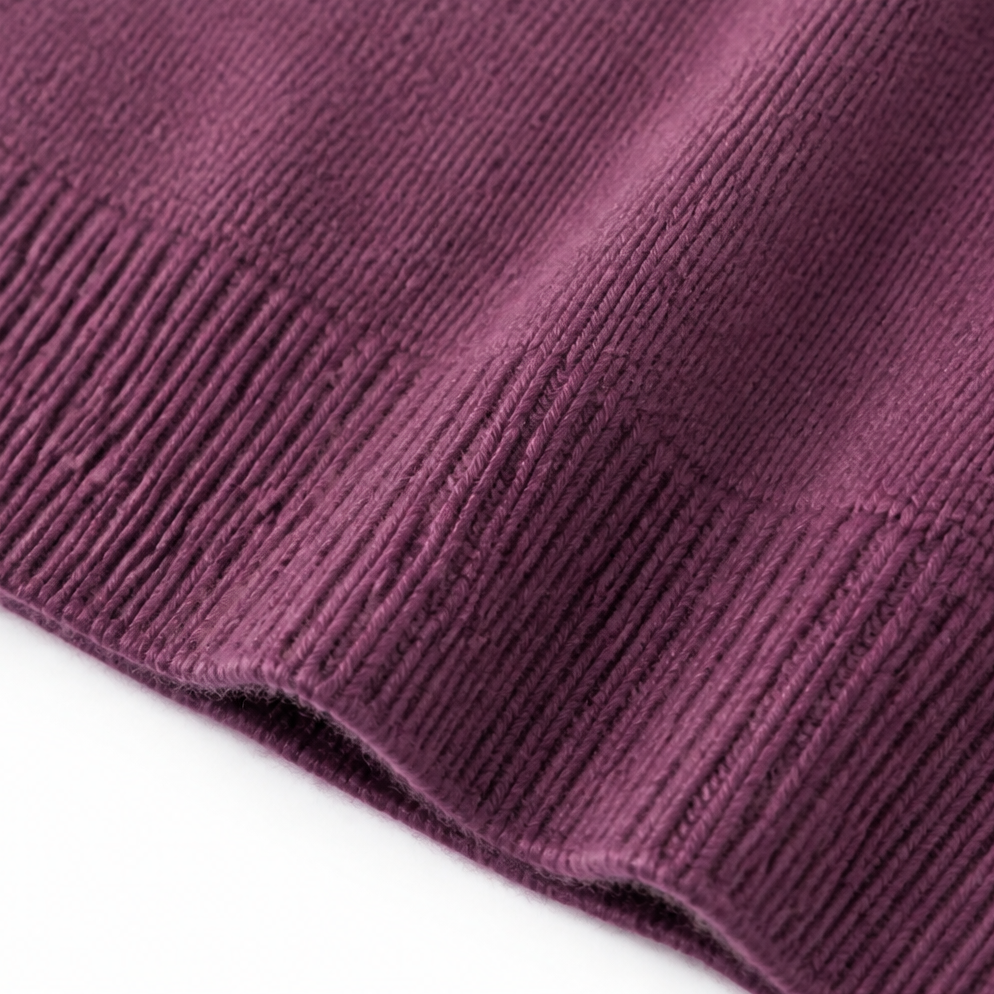 Shawl Collar Ribbed Knit Pullover