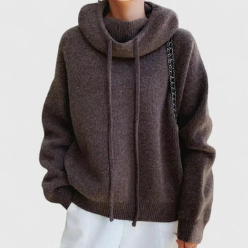 Drawstring Knit Hoodie