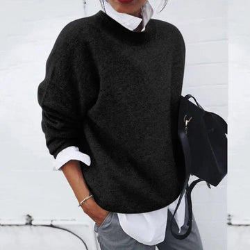 Drop Shoulder Knit Sweater
