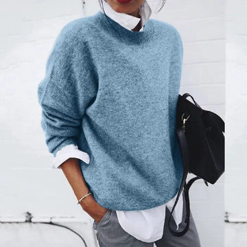 Drop Shoulder Knit Sweater