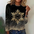 Sequin Snowflake Knit Sweater