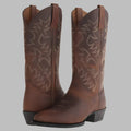 Embroidered Cowboy Boots in Black | Valenira