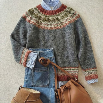 Fair Isle Yoke Sweater