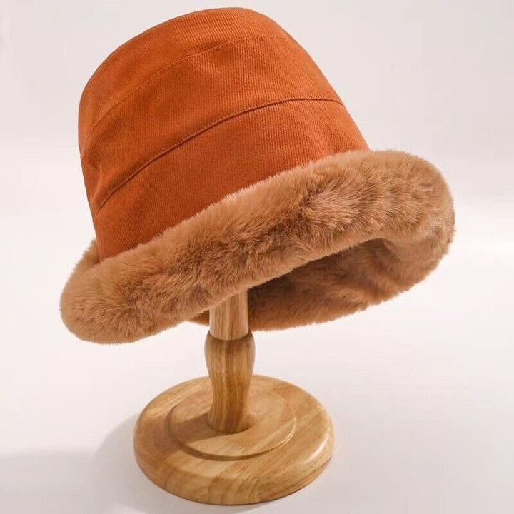 Fur Brim Bucket Hat | Valenira