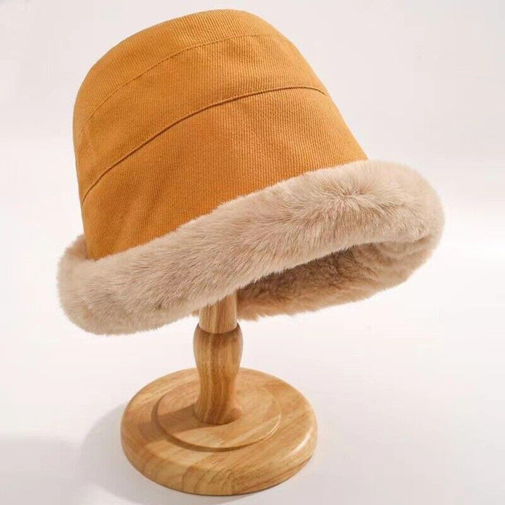Fur Brim Bucket Hat | Valenira