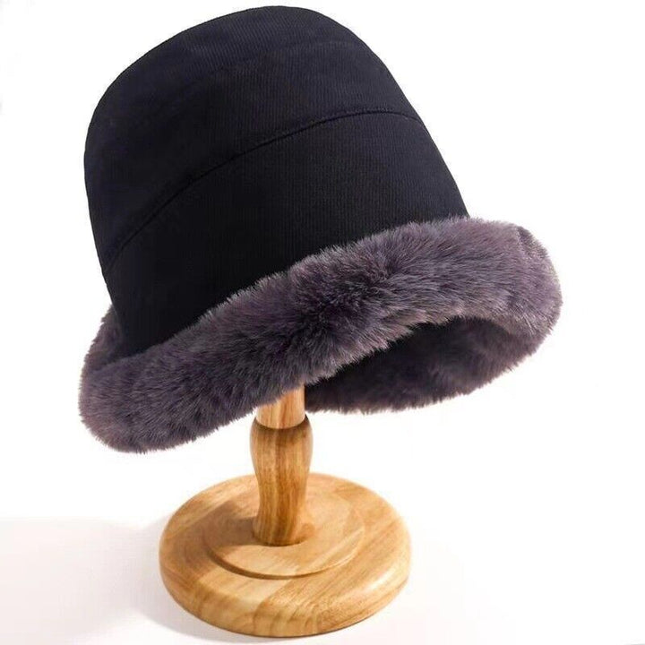 Fur Brim Bucket Hat | Valenira