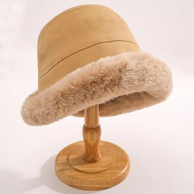 Fur Brim Bucket Hat | Valenira