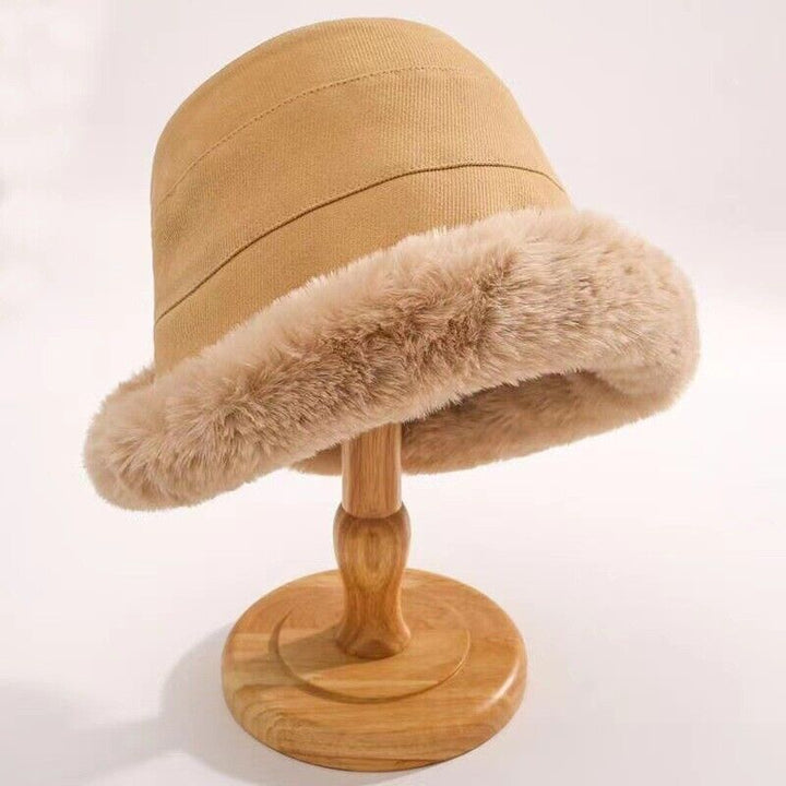 Fur Brim Bucket Hat | Valenira