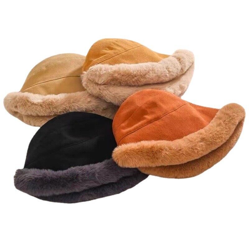 Fur Brim Bucket Hat | Valenira