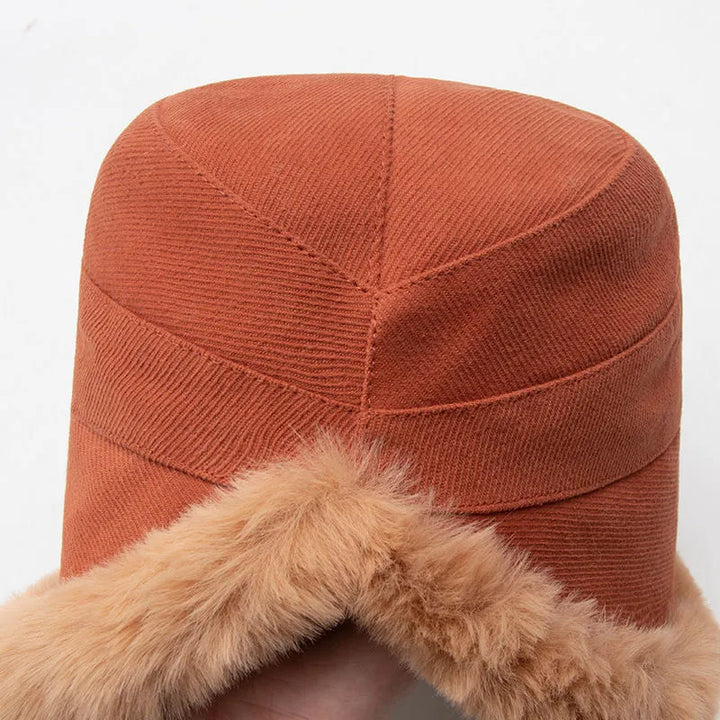 Fur Brim Bucket Hat | Valenira