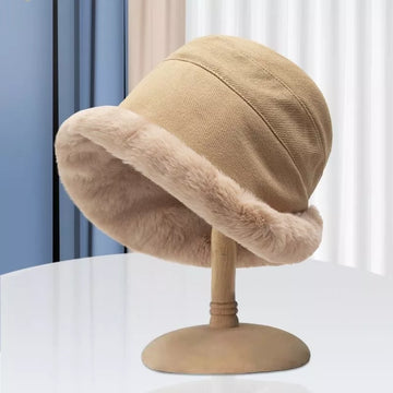 Fur Brim Bucket Hat