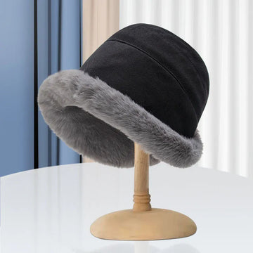 Fur Brim Bucket Hat