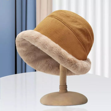 Fur Brim Bucket Hat