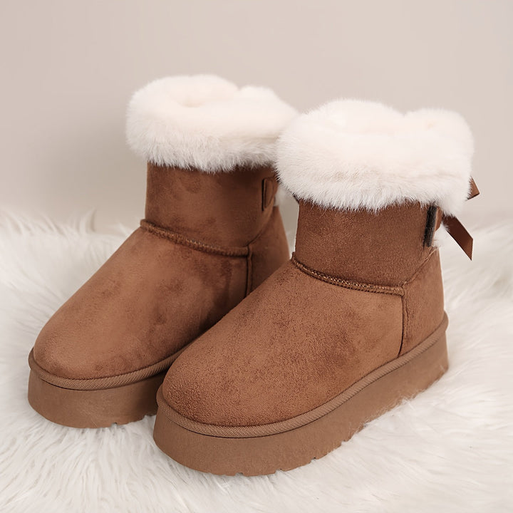 Faux Fur Platform Boots | Valenira