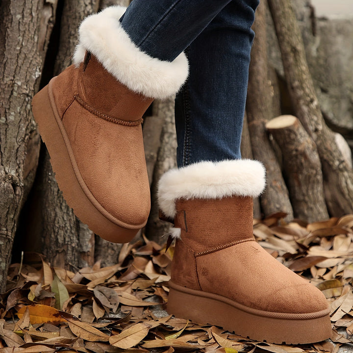 Faux Fur Platform Boots | Valenira