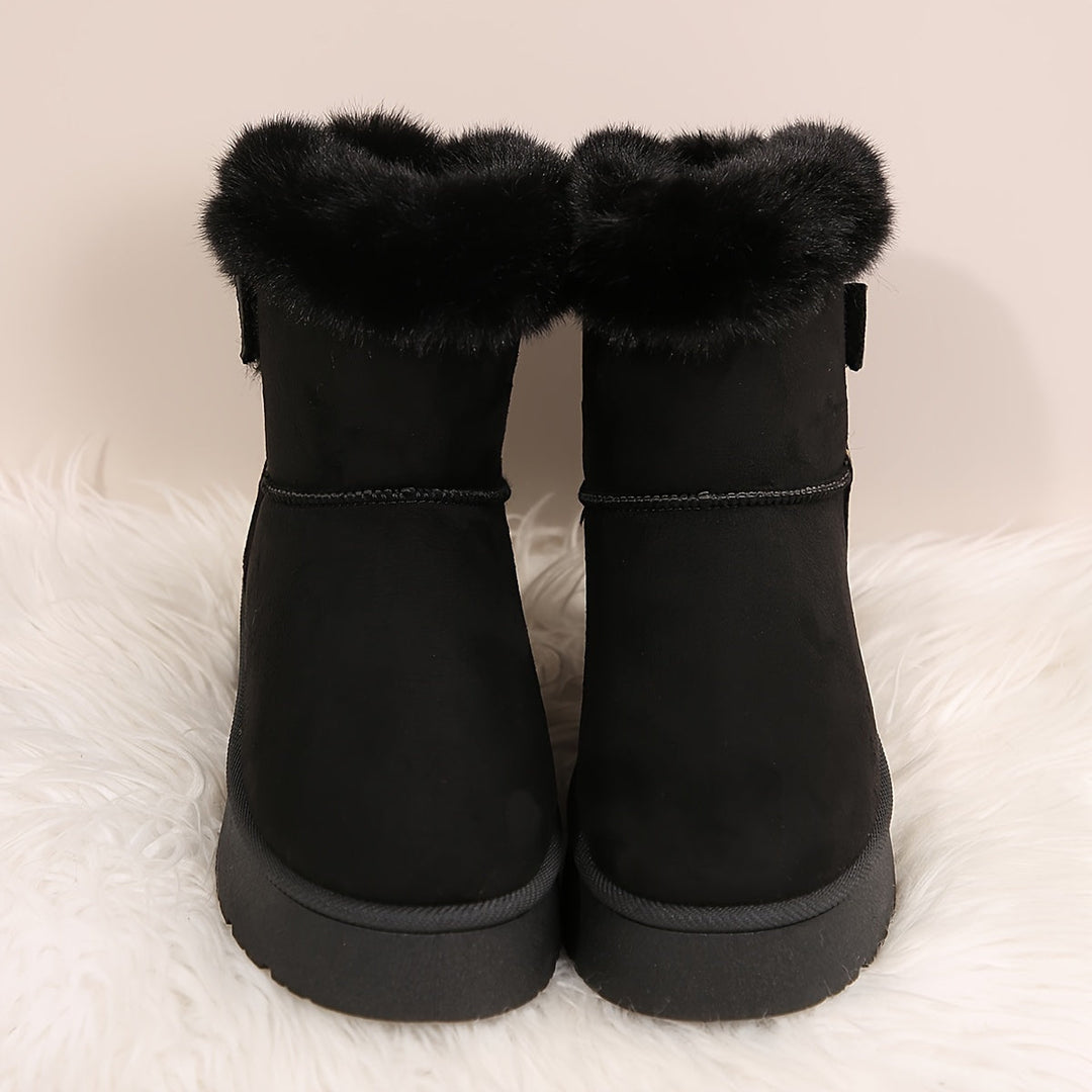 Faux Fur Platform Boots | Valenira