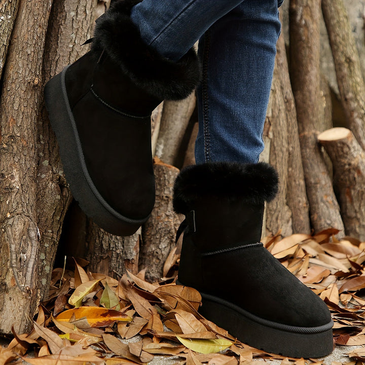 Faux Fur Platform Boots | Valenira