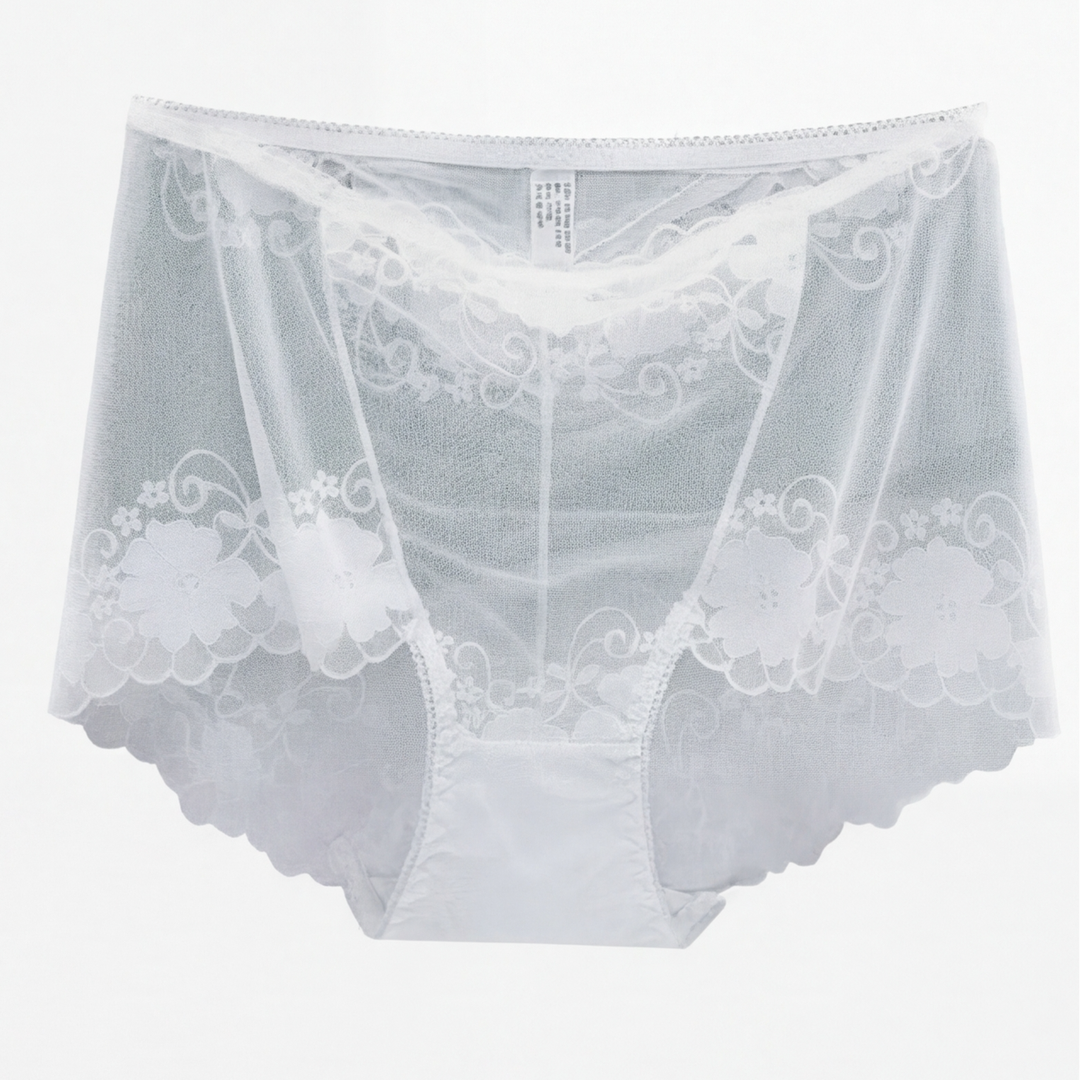 Floral Lace Low-Rise Briefs