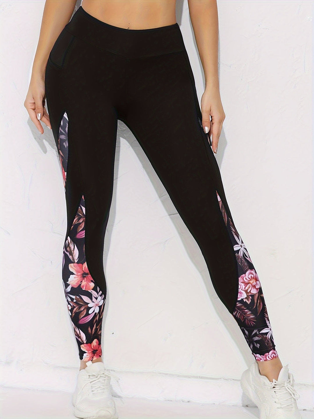 Floral Panel Leggings | Valenira