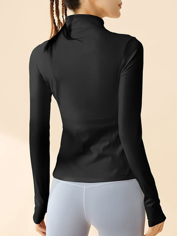Fold Collar Sports Jacket