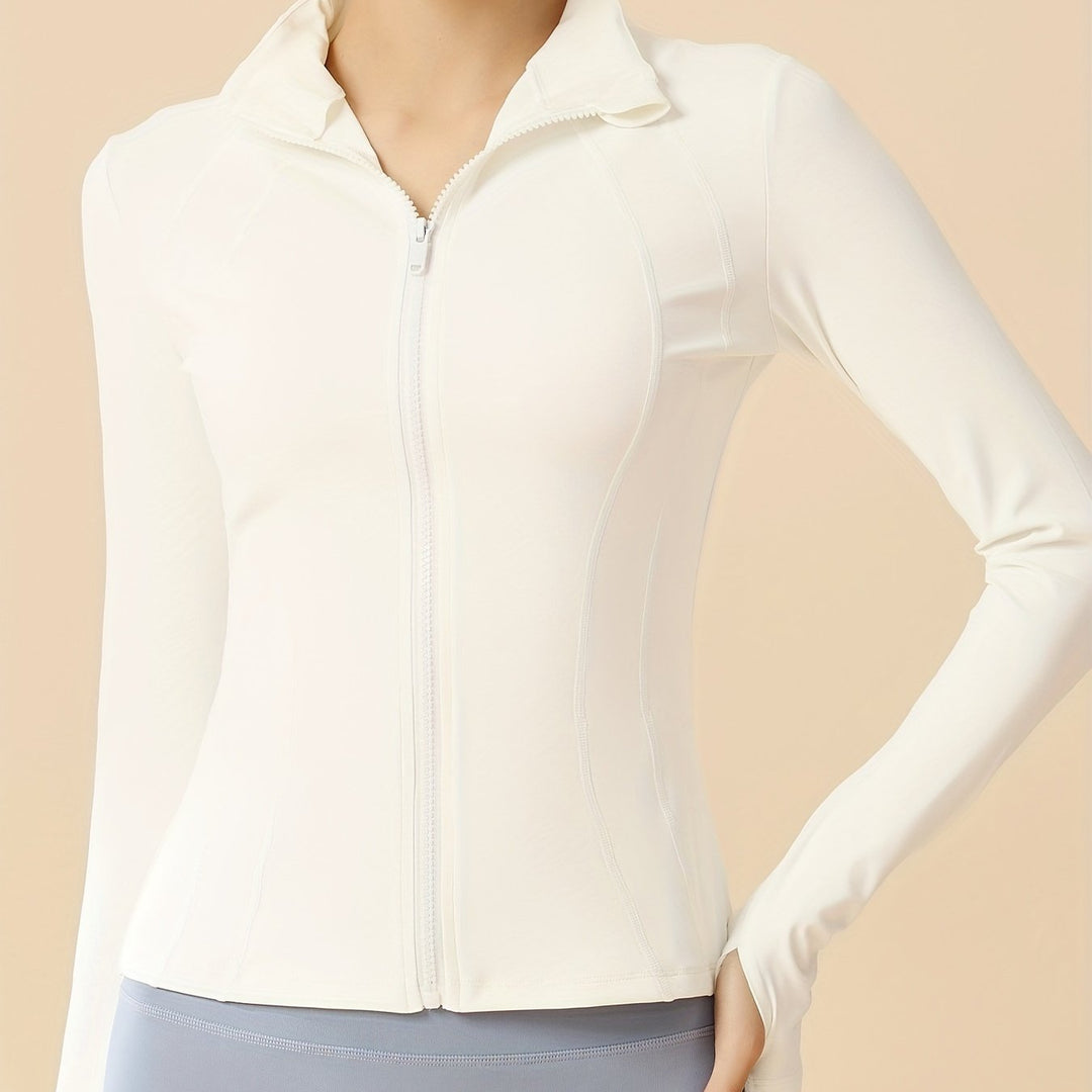 Fold Collar Sports Jacket | Valenira