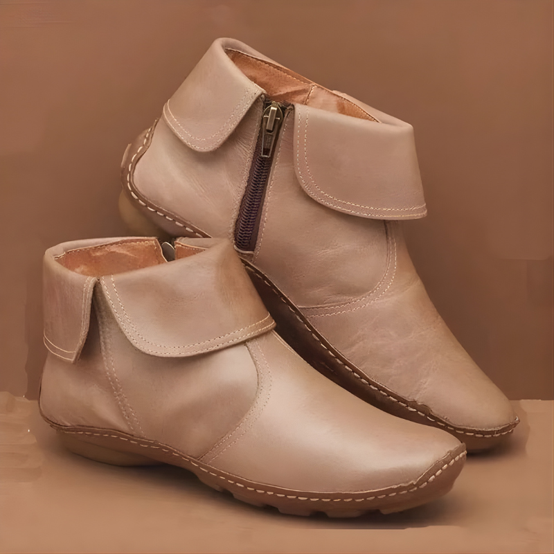 Fold Cuff Ankle Boots | Valenira