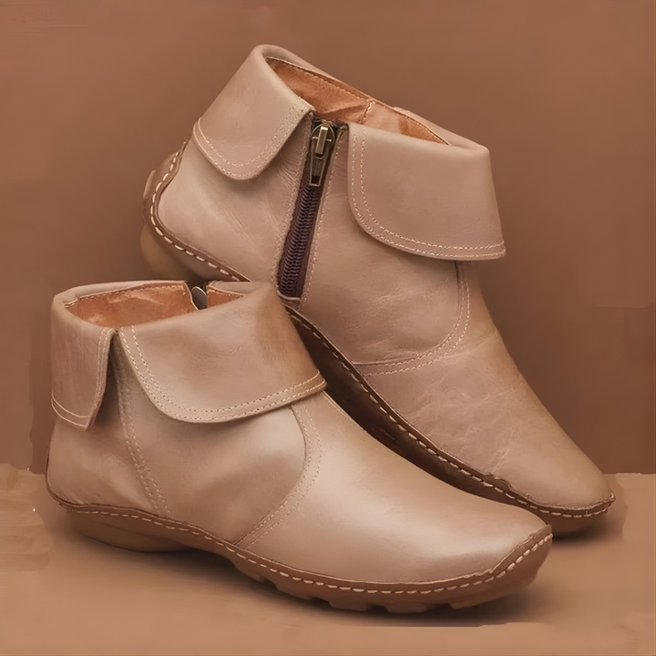 Fold Cuff Ankle Boots | Valenira