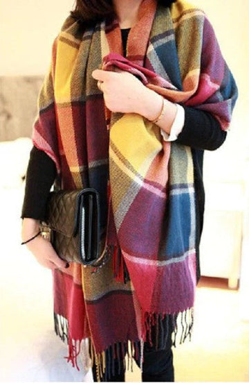 Fringed Shawl Scarf