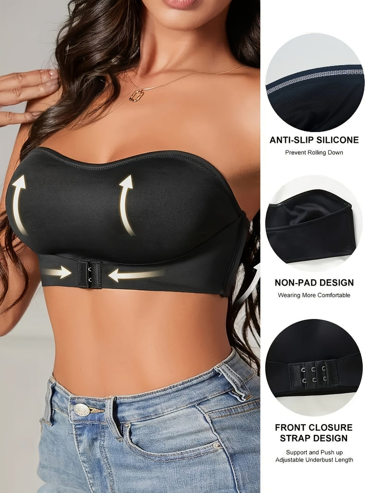 Front Hook Bandeau Bra | Valenira
