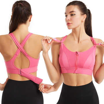 Front Zip Sports Bra